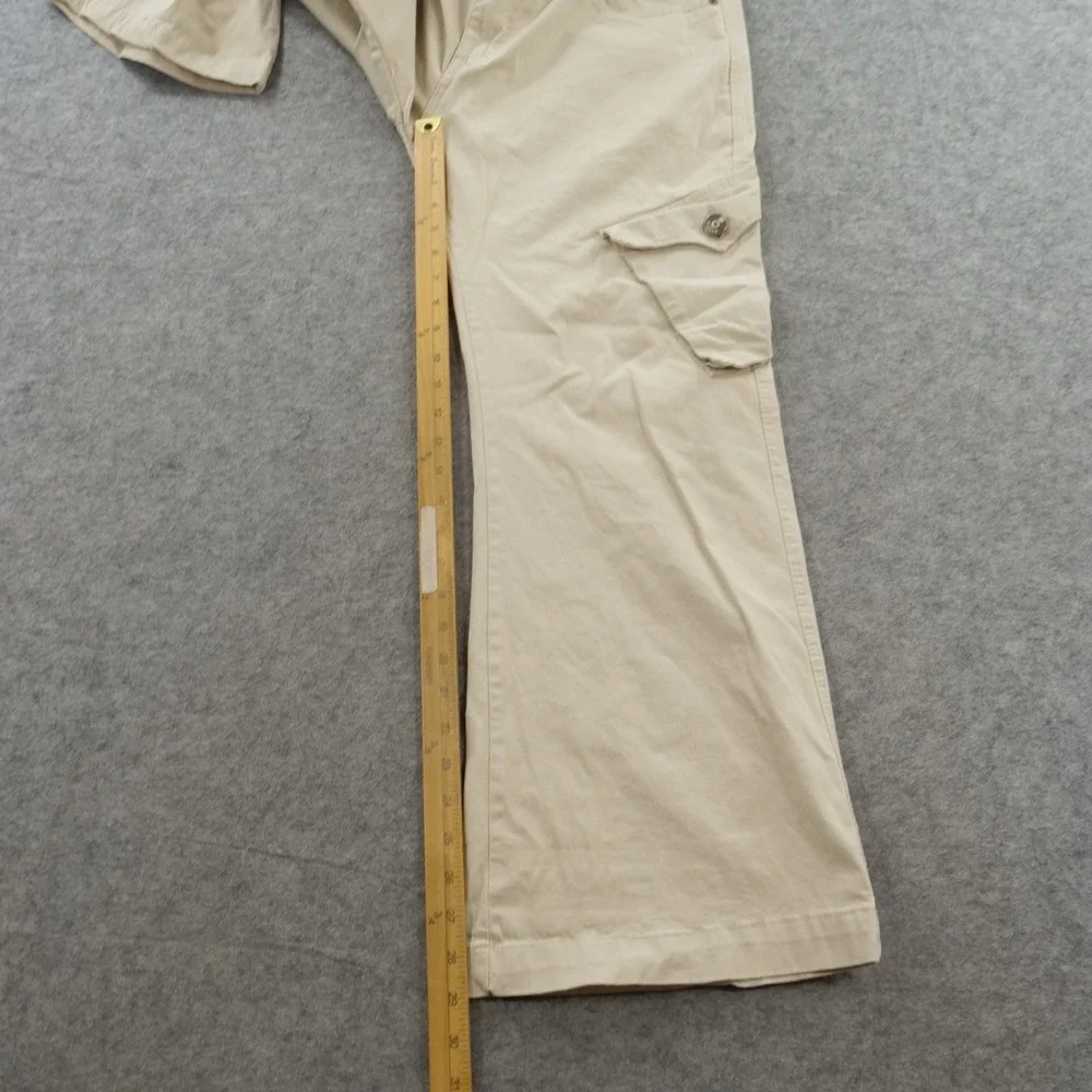 Vintage G-Star 3301 Mens Cargo Pants 36 Khaki Tan Utility Pocket Straight Y2K